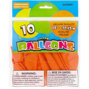 Ballons Latex Orange 12po 10/pqt