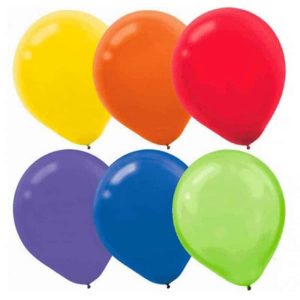 Ballons Latex Asst. 12po 72/pqt