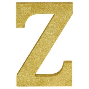 Lettre Z Or Brillante