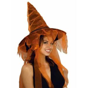 Ghost Orange Witch Hat