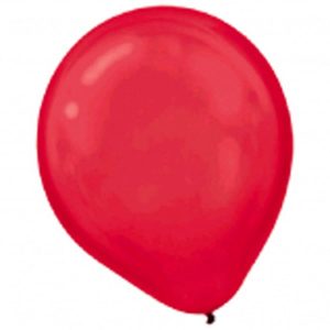 Ballons Latex 12 Po. 15/pqt Rouge Perlé