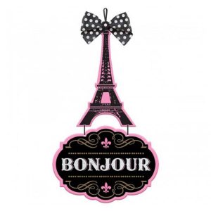 Panneau Décoratif Bois - Bonjour