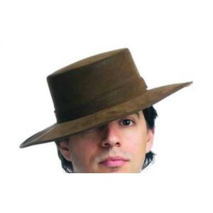 Leather Like Spanish Brown Hat