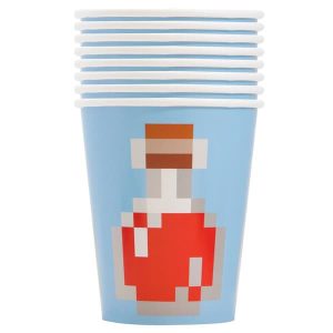 Minecraft - Verre 9 Oz. 8 par pqt