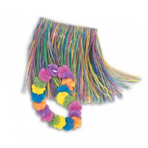 Jupe et Collier Hawaïens pour Enfant