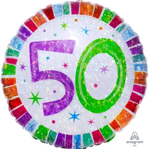 Mylar - Fête Rayonnant 50 18po.