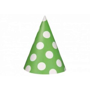 CHAPEAU DE FETE A POIS 8/pqt