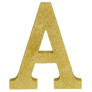 Lettre A Or Brillante
