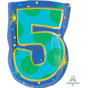 Chiffre JuniorShape #5 - Multicolore