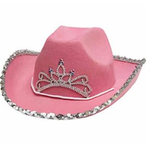 Pink Rhinestone Cowgirl Hat