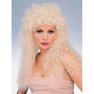 Long Blonde Curly Wig