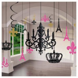 Ensemble Décorations Chandeliers 18/pqt