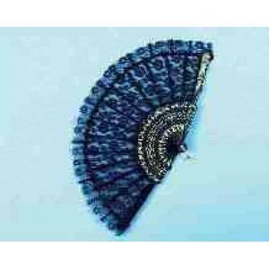 LACE FAN-BLACK