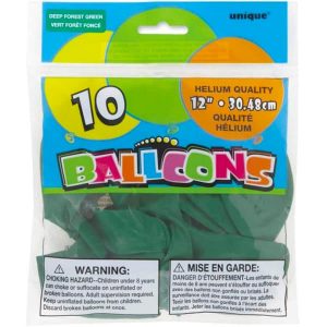 Ballons Latex Vert 12po 10/pqt