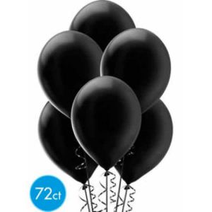 Ballons Latex Noir 12po 72/pqt