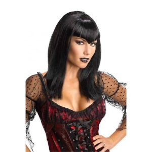 Glitter Vamp Wig-Black