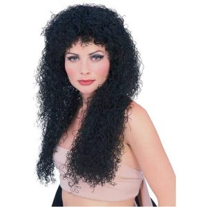 Long Black Curly Wig