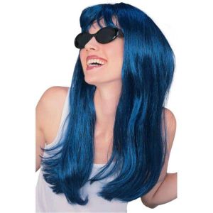 Glamour Black and blue Wigs