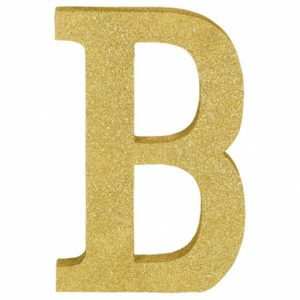 Lettre B Or Brillante