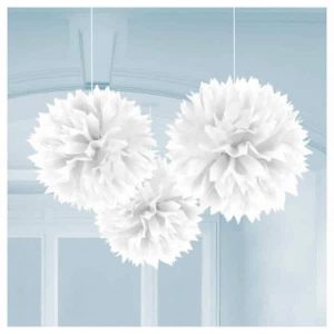 Décorations en Papier Bouffant - Blanc