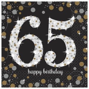 Célébration Étincelante 65e - Serviette Repas 16/pqt