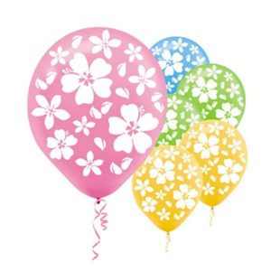 Hibiscus Ballons en latex 15 par pqt.