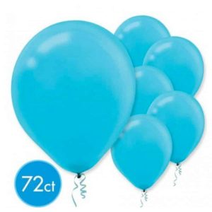 Ballons Latex Bleu Caraïbes 12po 72/pqt