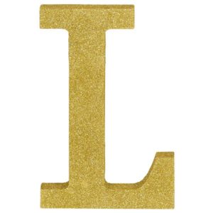 Lettre L Or Brillante