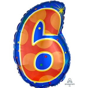 Chiffre JuniorShape - 6 Multicolore