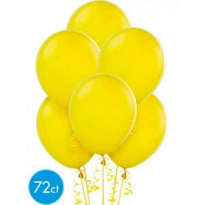 Ballons Latex Jaune 12po 72/pqt