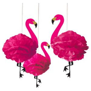 Flamingo lantern 3/pqt.