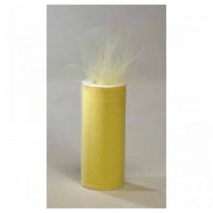 Rouleau Tulle - Jaune Pâle 6 po