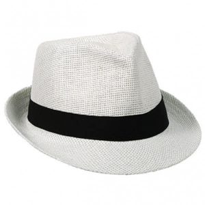 Fedora Blanc en Paille