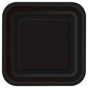 Assiettes en Carton 7 po - Noir 16/pqt