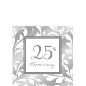 Serviettes Breuvages 25ans 16/pqt
