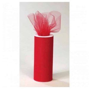 Rouleau Tulle - Rouge 6 po