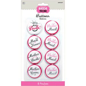 Button Bride to Be 6 par pqt.