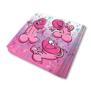 SERVIETTES DE TABLE PÉNIS 8/PQT