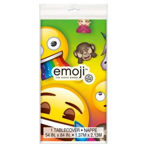 Emoji - Nappe De Plastique 54 X 84 In.