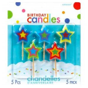 Chandelles Étoiles 5/pqt