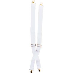 White Clown Suspenders