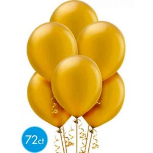 Ballons Latex Or Perle 12po 72/pqt