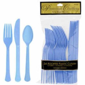 Coutellerie Assortie en Plastique 24/pqt