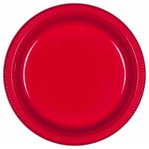 Assiettes en Plastique 7 po 20/pqt