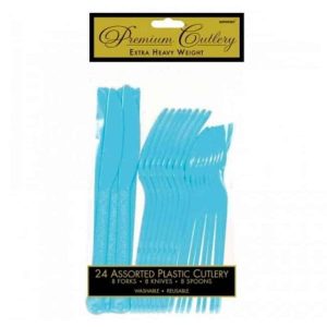 Coutellerie Assortie en Plastique 24/pqt