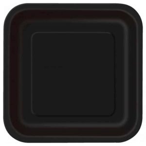 Assiettes en Carton 9 po - Noir 14/pqt