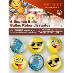 Emoji - Balles Rebondissantes 6/pqt