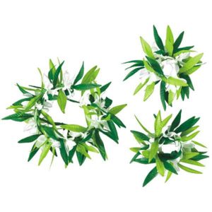 Bandeau Et Bracelets Feuilles Vertes