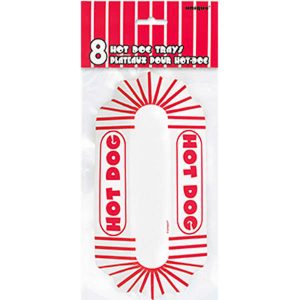 Baseball - 8 plateaux pour hot-dog