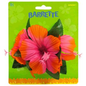 Barette Hibiscus Rose